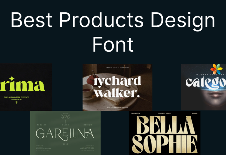 Best Products Design  font