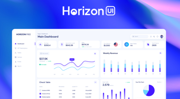 Horizon UI - Admin Dashboard